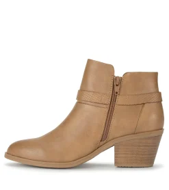 Baretraps Booties-Santos Block Heel Bootie SaltedCaramel