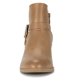 Baretraps Booties-Santos Block Heel Bootie SaltedCaramel