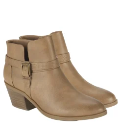 Baretraps Booties-Santos Block Heel Bootie SaltedCaramel