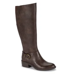 Baretraps Wide Calf Boots|Knee High Boots-Sasson Wide Calf Tall Boot DarkBrown