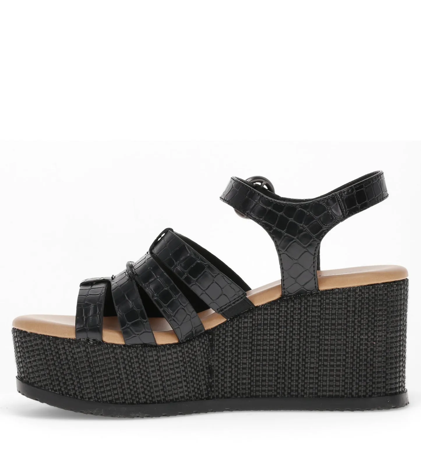 Baretraps Wedge Sandals-Savannah Wedge Sandal Black
