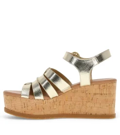 Baretraps Wedge Sandals-Savannah Wedge Sandal LightGold