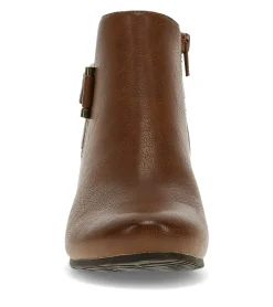 Baretraps Booties-Serena Wedge Bootie Cognac