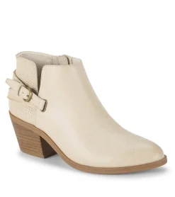 Baretraps Booties-Shannen Block Heel Bootie Milkyway