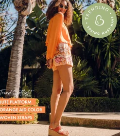 Baretraps Wedge Sandals|Slides & Slip On Sandals-Sophie Wedge Sandal OrangeAid