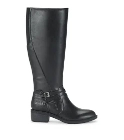 Baretraps Wide Calf Boots|Knee High Boots-Stratford Wide Calf Riding Boot Black