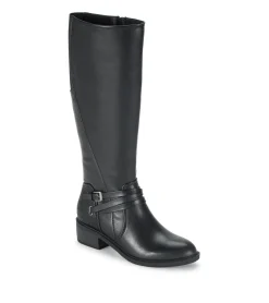 Baretraps Wide Calf Boots|Knee High Boots-Stratford Wide Calf Riding Boot Black