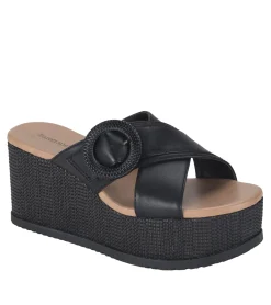 Baretraps Wedge Sandals-Sydney Wedge Sandal Black