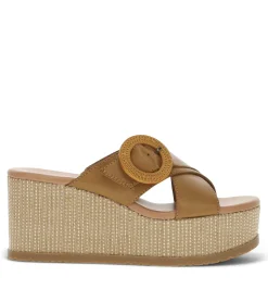 Baretraps Wedge Sandals-Sydney Wedge Sandal Caramel
