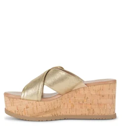 Baretraps Wedge Sandals-Sydney Wedge Sandal Gold