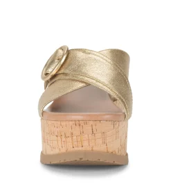 Baretraps Wedge Sandals-Sydney Wedge Sandal Gold