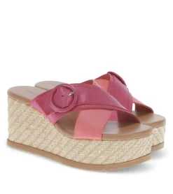 Baretraps Wedge Sandals-Sydney Wedge Sandal PinkPunch