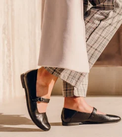 Baretraps Flats & Loafers|Dress Shoes-Teagan Mary Jane Flat Black