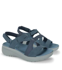Baretraps Wedge Sandals|Rebound Sandals-Temira Wedge Sandal NavyBlue