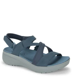Baretraps Wedge Sandals|Rebound Sandals-Temira Wedge Sandal NavyBlue
