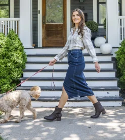 Baretraps Booties-Tiana Block Heel Bootie DarkBrown