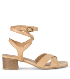 Baretraps Classic Comfort Sandals-Valerie Block Heel Sandal Natural