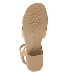 Baretraps Classic Comfort Sandals-Valerie Block Heel Sandal Natural