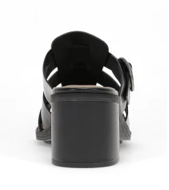 Baretraps Classic Comfort Sandals-Whitnie Block Heel Sandal Black