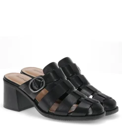 Baretraps Classic Comfort Sandals-Whitnie Block Heel Sandal Black