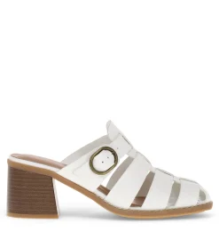 Baretraps Classic Comfort Sandals-Whitnie Block Heel Sandal Cream
