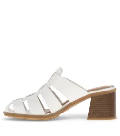 Baretraps Classic Comfort Sandals-Whitnie Block Heel Sandal Cream