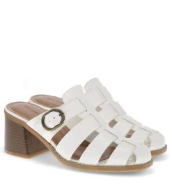 Baretraps Classic Comfort Sandals-Whitnie Block Heel Sandal Cream