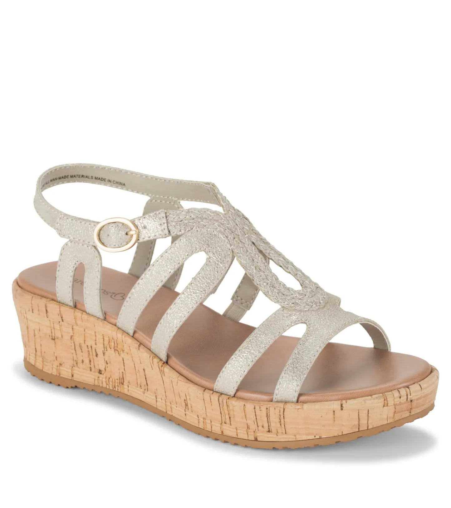 Baretraps Wedge Sandals-Wilma Wedge Sandal Champagne