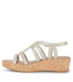 Baretraps Wedge Sandals-Wilma Wedge Sandal Champagne