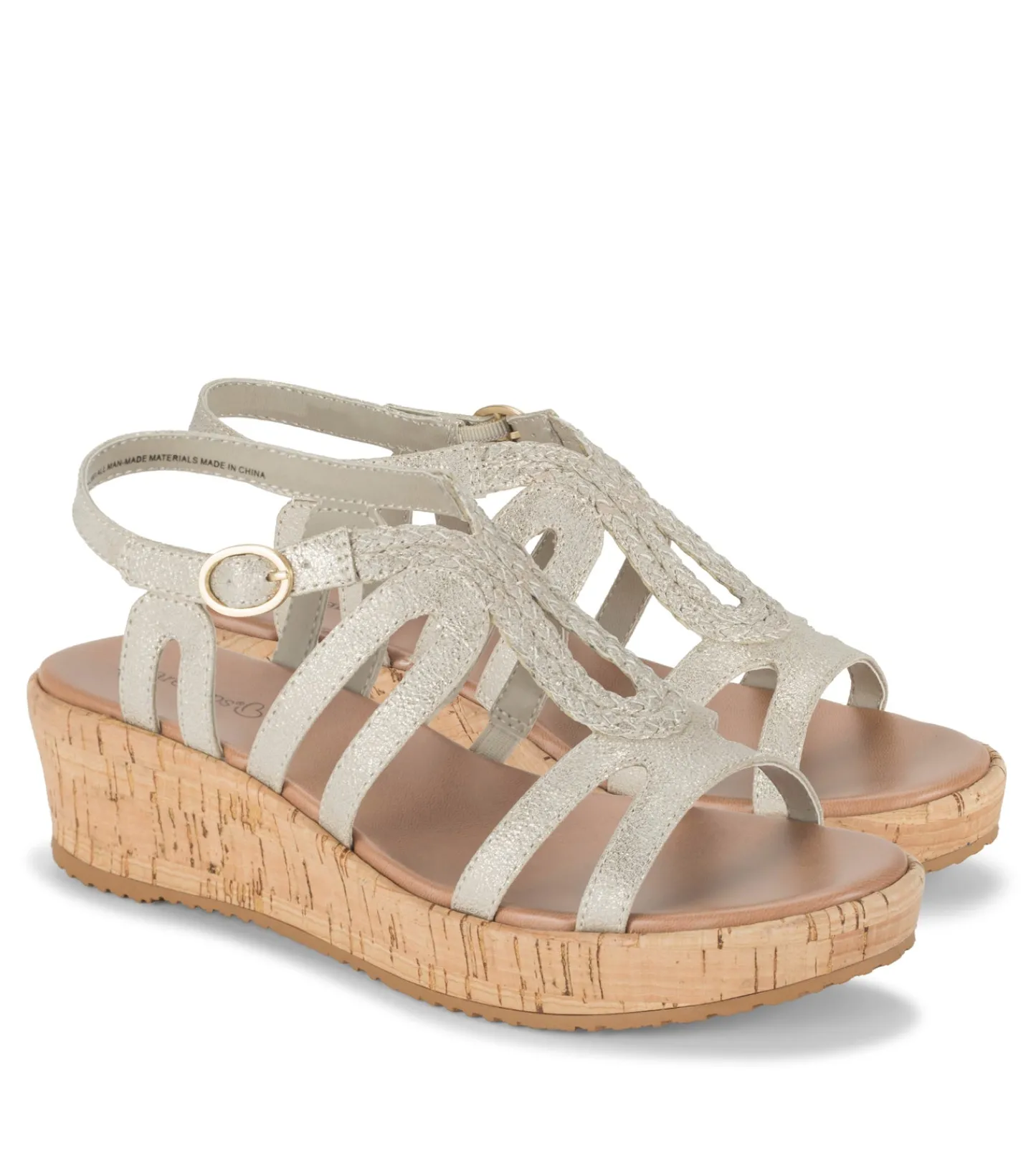 Baretraps Wedge Sandals-Wilma Wedge Sandal Champagne