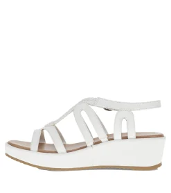 Baretraps Wedge Sandals-Wilma Wedge Sandal White