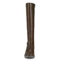 Baretraps Knee High Boots-Winifred Tall Wedge Boot BrushBrown
