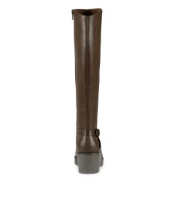 Baretraps Knee High Boots-Winifred Tall Wedge Boot BrushBrown