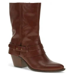 Baretraps Knee High Boots-Yamura Midi Boot Mahogany