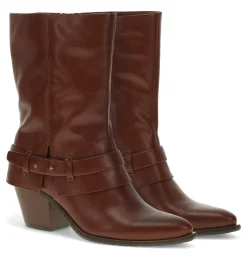 Baretraps Knee High Boots-Yamura Midi Boot Mahogany