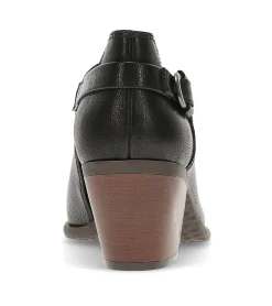 Baretraps Booties-Yanah Block Heel Ankle Bootie Black
