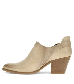 Baretraps Booties-Yanah Block Heel Ankle Bootie Buff