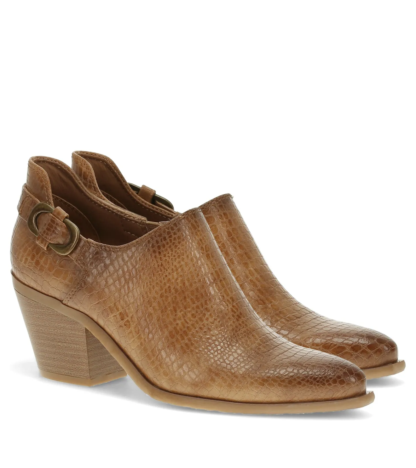 Baretraps Booties-Yanah Block Heel Ankle Bootie DarkAlmond