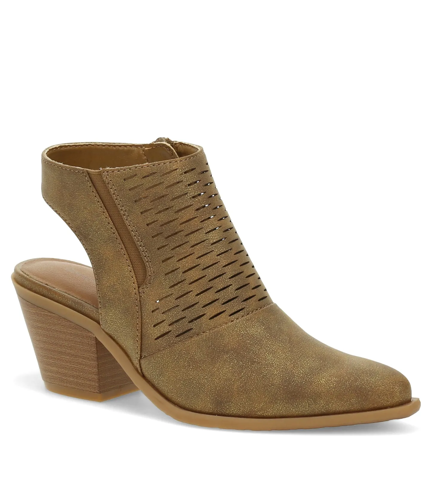 Baretraps Booties-Yangley Block Heel Bootie Gold