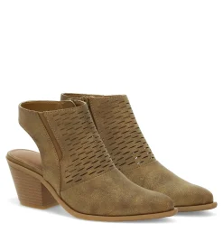 Baretraps Booties-Yangley Block Heel Bootie Gold