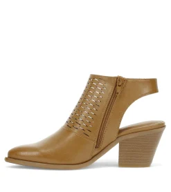 Baretraps Booties-Yangley Block Heel Bootie LightAlmond