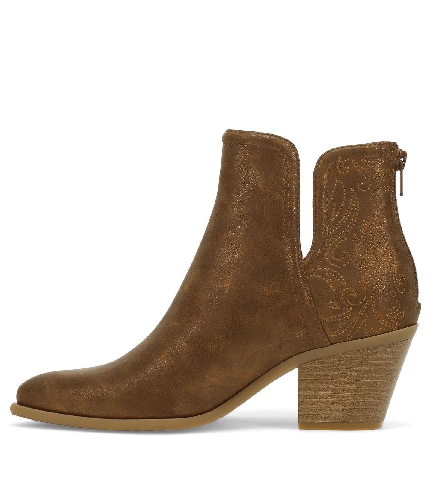 Baretraps Booties-Yara Block Heel Bootie Bronze